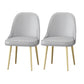Scandinavian Arm Solid Back Dining Side Chair Leather Dining Side Chair Grey 2 Piece Set Clearhalo ' kitchen&dining_furn' 'Dining Chairs' 'Dining Tables & Seating' 'dining_chair' 'furn' 'furn_dining_chair' 'Furniture' 'furniture_dining_chair' 'Kitchen & Dining Furniture' 'kitchen' 4589222