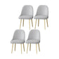 Scandinavian Arm Solid Back Dining Side Chair Leather Dining Side Chair Grey 4 Piece Set Clearhalo ' kitchen&dining_furn' 'Dining Chairs' 'Dining Tables & Seating' 'dining_chair' 'furn' 'furn_dining_chair' 'Furniture' 'furniture_dining_chair' 'Kitchen & Dining Furniture' 'kitchen' 4589224