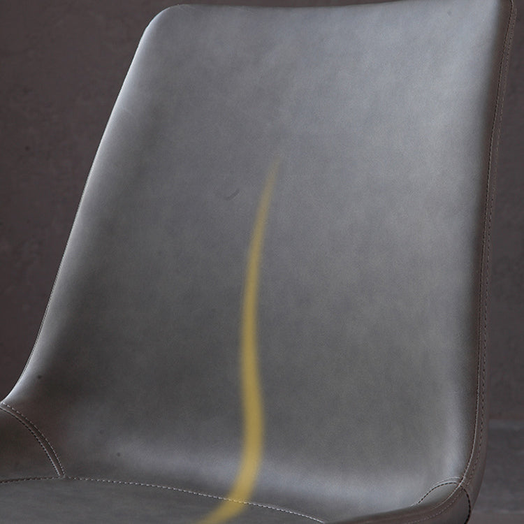 Industrial Metal Kitchen Dining Room Side Chair Solid Back Chair Clearhalo ' kitchen&dining_furn' 'Dining Chairs' 'Dining Tables & Seating' 'dining_chair' 'furn' 'furn_dining_chair' 'Furniture' 'furniture_dining_chair' 'Kitchen & Dining Furniture' 'kitchen' 4589247