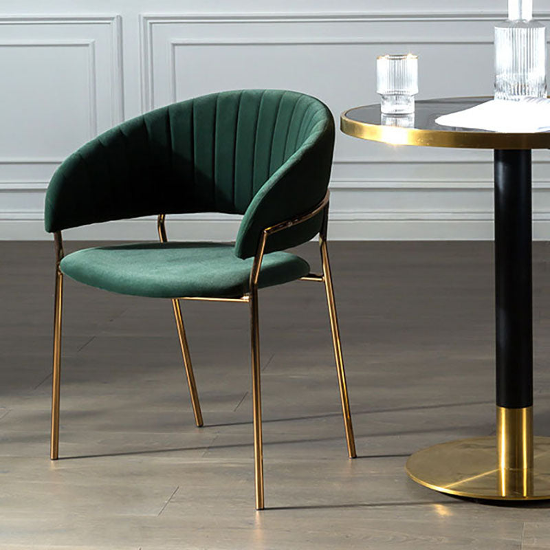 Scandinavian Open Back Arm Dining Chairs Upholstered Side Chair Clearhalo ' kitchen&dining_furn' 'Dining Chairs' 'Dining Tables & Seating' 'dining_chair' 'furn' 'furn_dining_chair' 'Furniture' 'furniture_dining_chair' 'Kitchen & Dining Furniture' 'kitchen' 4589257