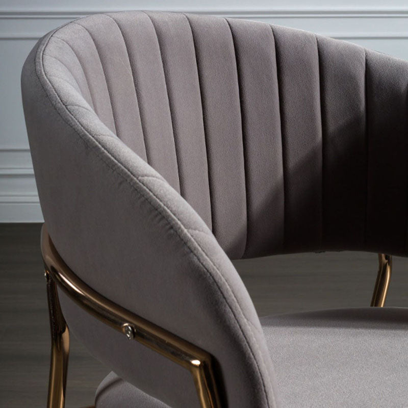 Scandinavian Open Back Arm Dining Chairs Upholstered Side Chair Clearhalo ' kitchen&dining_furn' 'Dining Chairs' 'Dining Tables & Seating' 'dining_chair' 'furn' 'furn_dining_chair' 'Furniture' 'furniture_dining_chair' 'Kitchen & Dining Furniture' 'kitchen' 4589269