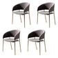 Scandinavian Open Back Arm Dining Chairs Upholstered Side Chair Grey 4 Piece Set Clearhalo ' kitchen&dining_furn' 'Dining Chairs' 'Dining Tables & Seating' 'dining_chair' 'furn' 'furn_dining_chair' 'Furniture' 'furniture_dining_chair' 'Kitchen & Dining Furniture' 'kitchen' 4589270