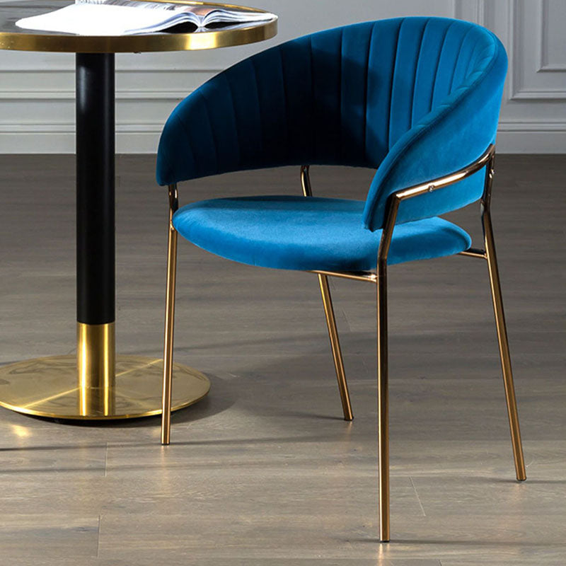 Scandinavian Open Back Arm Dining Chairs Upholstered Side Chair Clearhalo ' kitchen&dining_furn' 'Dining Chairs' 'Dining Tables & Seating' 'dining_chair' 'furn' 'furn_dining_chair' 'Furniture' 'furniture_dining_chair' 'Kitchen & Dining Furniture' 'kitchen' 4589273