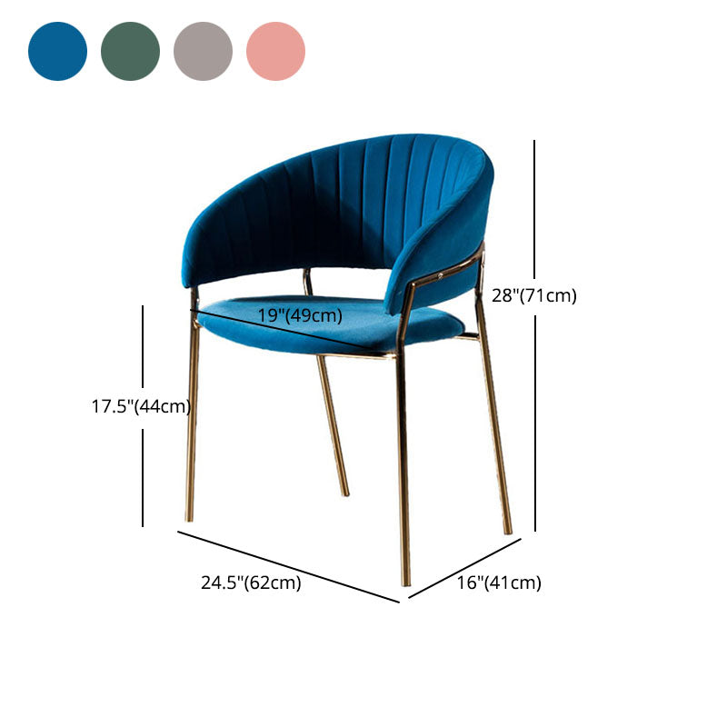 Scandinavian Open Back Arm Dining Chairs Upholstered Side Chair Clearhalo ' kitchen&dining_furn' 'Dining Chairs' 'Dining Tables & Seating' 'dining_chair' 'furn' 'furn_dining_chair' 'Furniture' 'furniture_dining_chair' 'Kitchen & Dining Furniture' 'kitchen' 4589276