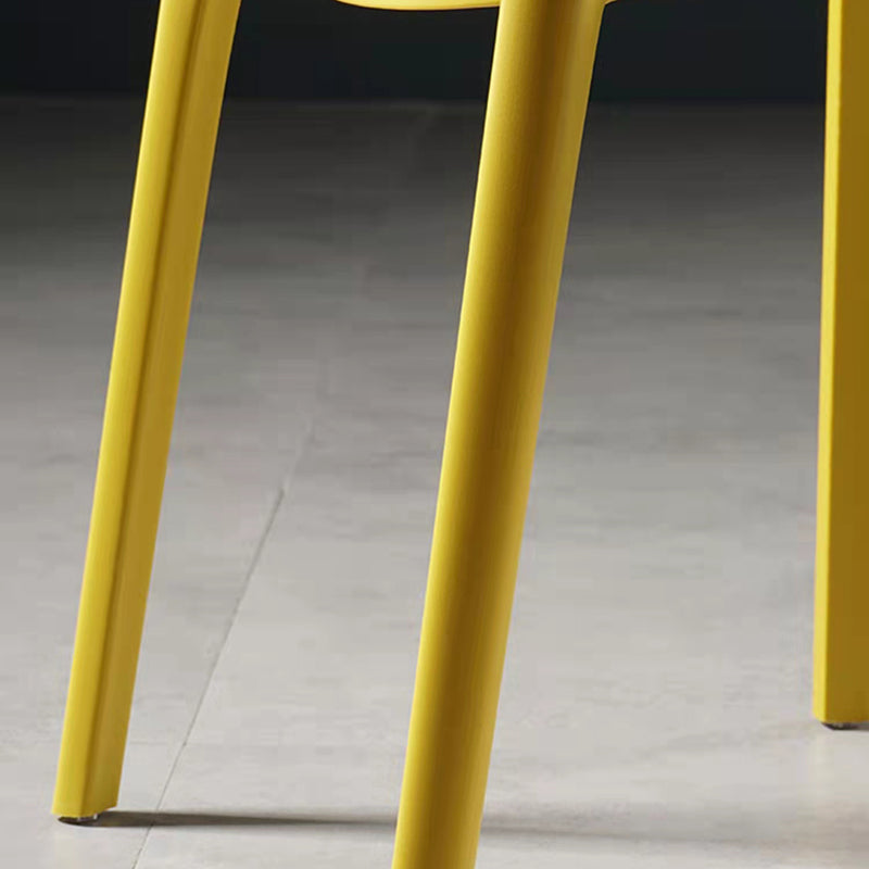 Contemporary Chairs Dining Armless Plastic Open Back Side Chair for Kitchen Clearhalo ' kitchen&dining_furn' 'Dining Chairs' 'Dining Tables & Seating' 'dining_chair' 'furn' 'furn_dining_chair' 'Furniture' 'furniture_dining_chair' 'Kitchen & Dining Furniture' 'kitchen' 4589291