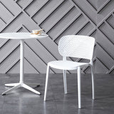 Contemporary Chairs Dining Armless Plastic Open Back Side Chair for Kitchen Clearhalo ' kitchen&dining_furn' 'Dining Chairs' 'Dining Tables & Seating' 'dining_chair' 'furn' 'furn_dining_chair' 'Furniture' 'furniture_dining_chair' 'Kitchen & Dining Furniture' 'kitchen' 4589298