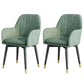 Scandinavian Fabric Dining Chairs for Home Arm Solid Back Dining Side Chair Green 2 Piece Set Clearhalo ' kitchen&dining_furn' 'Dining Chairs' 'Dining Tables & Seating' 'dining_chair' 'furn' 'furn_dining_chair' 'Furniture' 'furniture_dining_chair' 'Kitchen & Dining Furniture' 'kitchen' 4589305