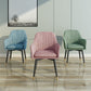 Scandinavian Fabric Dining Chairs for Home Arm Solid Back Dining Side Chair Clearhalo ' kitchen&dining_furn' 'Dining Chairs' 'Dining Tables & Seating' 'dining_chair' 'furn' 'furn_dining_chair' 'Furniture' 'furniture_dining_chair' 'Kitchen & Dining Furniture' 'kitchen' 4589306