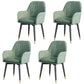 Scandinavian Fabric Dining Chairs for Home Arm Solid Back Dining Side Chair Green 4 Piece Set Clearhalo ' kitchen&dining_furn' 'Dining Chairs' 'Dining Tables & Seating' 'dining_chair' 'furn' 'furn_dining_chair' 'Furniture' 'furniture_dining_chair' 'Kitchen & Dining Furniture' 'kitchen' 4589307