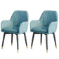 Scandinavian Fabric Dining Chairs for Home Arm Solid Back Dining Side Chair Royal Blue 2 Piece Set Clearhalo ' kitchen&dining_furn' 'Dining Chairs' 'Dining Tables & Seating' 'dining_chair' 'furn' 'furn_dining_chair' 'Furniture' 'furniture_dining_chair' 'Kitchen & Dining Furniture' 'kitchen' 4589311