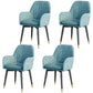 Scandinavian Fabric Dining Chairs for Home Arm Solid Back Dining Side Chair Royal Blue 4 Piece Set Clearhalo ' kitchen&dining_furn' 'Dining Chairs' 'Dining Tables & Seating' 'dining_chair' 'furn' 'furn_dining_chair' 'Furniture' 'furniture_dining_chair' 'Kitchen & Dining Furniture' 'kitchen' 4589312