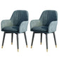 Scandinavian Fabric Dining Chairs for Home Arm Solid Back Dining Side Chair Blue 2 Piece Set Clearhalo ' kitchen&dining_furn' 'Dining Chairs' 'Dining Tables & Seating' 'dining_chair' 'furn' 'furn_dining_chair' 'Furniture' 'furniture_dining_chair' 'Kitchen & Dining Furniture' 'kitchen' 4589327