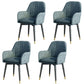 Scandinavian Fabric Dining Chairs for Home Arm Solid Back Dining Side Chair Blue 4 Piece Set Clearhalo ' kitchen&dining_furn' 'Dining Chairs' 'Dining Tables & Seating' 'dining_chair' 'furn' 'furn_dining_chair' 'Furniture' 'furniture_dining_chair' 'Kitchen & Dining Furniture' 'kitchen' 4589328
