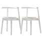 Contemporary Chairs Dining Armless Open Back Side Chairs with Metal Legs for Kitchen White 2 Piece Set Clearhalo ' kitchen&dining_furn' 'Dining Chairs' 'Dining Tables & Seating' 'dining_chair' 'furn' 'furn_dining_chair' 'Furniture' 'furniture_dining_chair' 'Kitchen & Dining Furniture' 'kitchen' 4589339