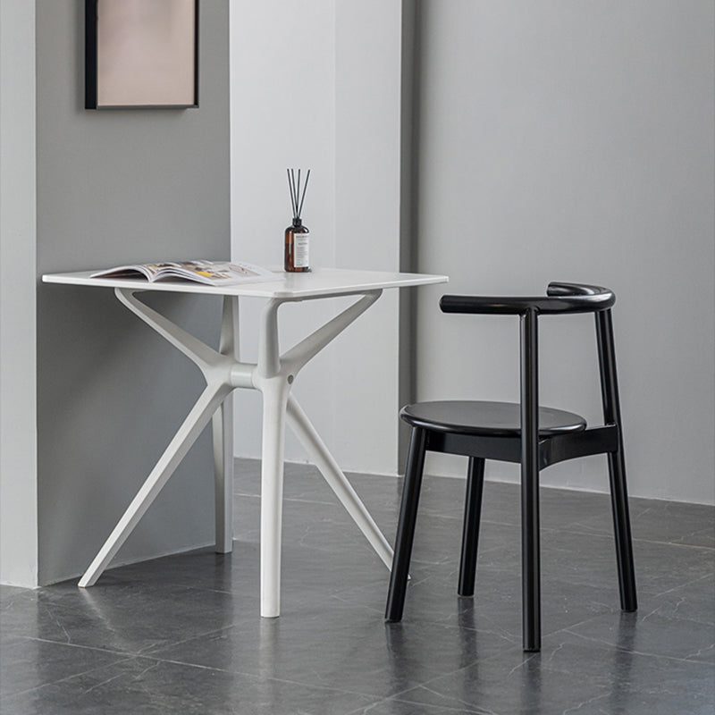 Contemporary Chairs Dining Armless Open Back Side Chairs with Metal Legs for Kitchen Clearhalo ' kitchen&dining_furn' 'Dining Chairs' 'Dining Tables & Seating' 'dining_chair' 'furn' 'furn_dining_chair' 'Furniture' 'furniture_dining_chair' 'Kitchen & Dining Furniture' 'kitchen' 4589347