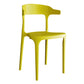 Modern Open Back Arm Chair Matte Finish Plastic Dining Chair Clearhalo ' kitchen&dining_furn' 'Dining Chairs' 'Dining Tables & Seating' 'dining_chair' 'furn' 'furn_dining_chair' 'Furniture' 'furniture_dining_chair' 'Kitchen & Dining Furniture' 'kitchen' 4589363