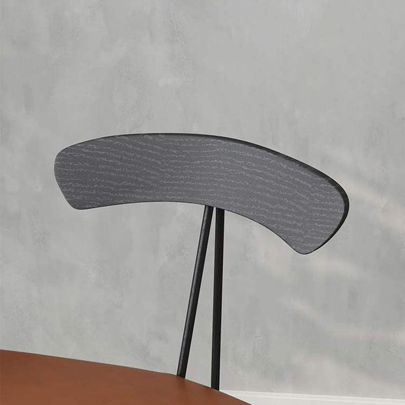 Industrial Open Back Armless Dining Chairs Leather Dining Side Chair Clearhalo ' kitchen&dining_furn' 'Dining Chairs' 'Dining Tables & Seating' 'dining_chair' 'Furniture' 'furniture_dining_chair' 'Kitchen & Dining Furniture' 'kitchen' 4589389