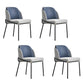 Scandinavian Dining Fabric Side Chairs Armless Solid Back Chair Light Blue 4 Piece Set Clearhalo ' kitchen&dining_furn' 'Dining Chairs' 'Dining Tables & Seating' 'dining_chair' 'furn' 'furn_dining_chair' 'Furniture' 'furniture_dining_chair' 'Kitchen & Dining Furniture' 'kitchen' 4589407