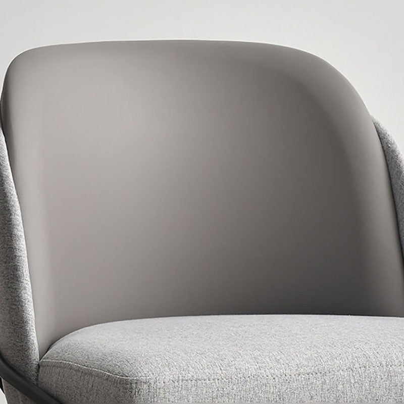 Scandinavian Dining Fabric Side Chairs Armless Solid Back Chair Clearhalo ' kitchen&dining_furn' 'Dining Chairs' 'Dining Tables & Seating' 'dining_chair' 'furn' 'furn_dining_chair' 'Furniture' 'furniture_dining_chair' 'Kitchen & Dining Furniture' 'kitchen' 4589411