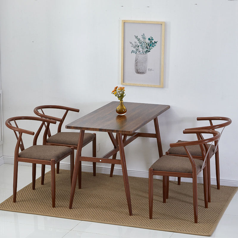 Contemporary Style Chair Dining Armless Side Chair with Metal Legs for Kitchen Clearhalo ' kitchen&dining_furn' 'Dining Chairs' 'Dining Tables & Seating' 'dining_chair' 'furn' 'furn_dining_chair' 'Furniture' 'furniture_dining_chair' 'Kitchen & Dining Furniture' 'kitchen' 4589429