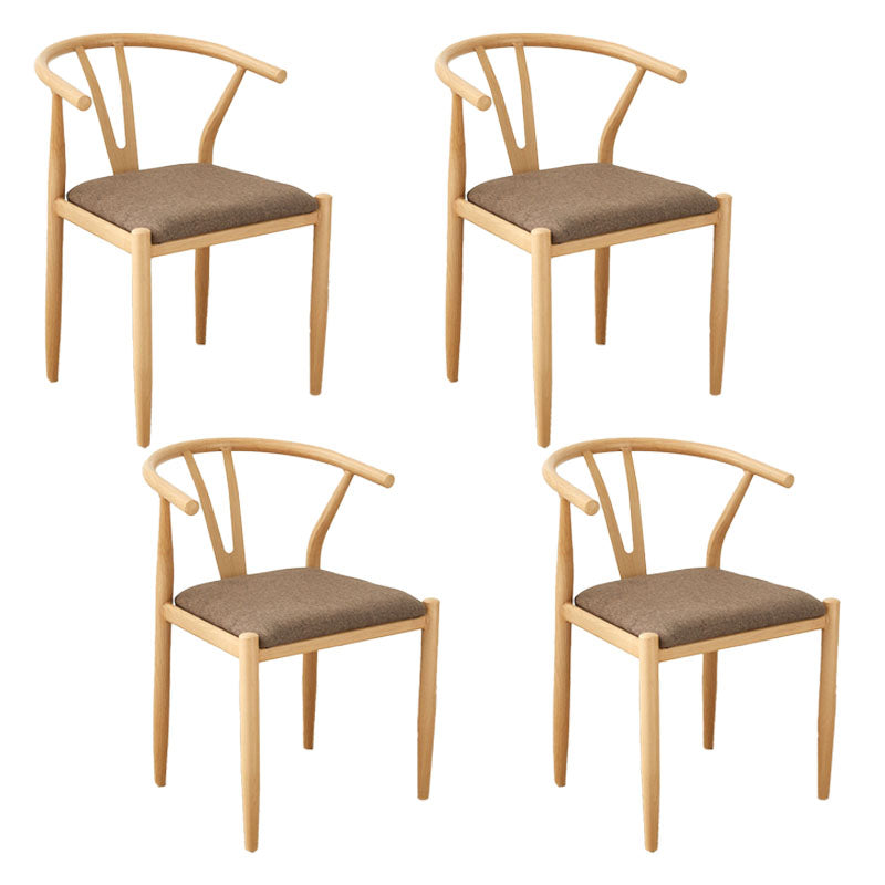 Contemporary Style Chair Dining Armless Side Chair with Metal Legs for Kitchen Grey 4 Piece Set Clearhalo ' kitchen&dining_furn' 'Dining Chairs' 'Dining Tables & Seating' 'dining_chair' 'furn' 'furn_dining_chair' 'Furniture' 'furniture_dining_chair' 'Kitchen & Dining Furniture' 'kitchen' 4589445