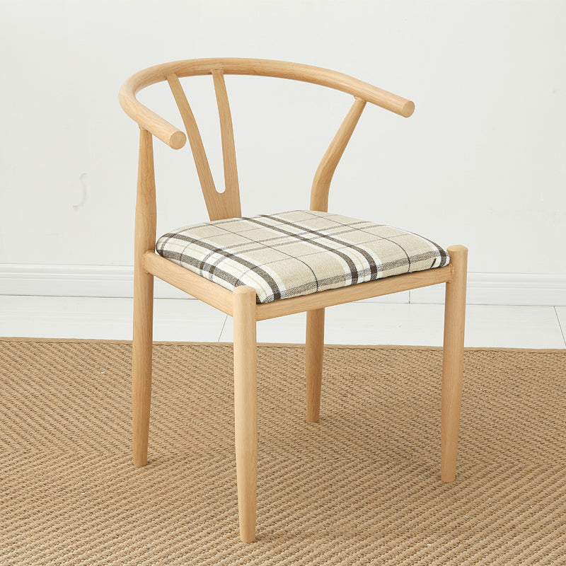 Contemporary Style Chair Dining Armless Side Chair with Metal Legs for Kitchen Natural 1 Piece Clearhalo ' kitchen&dining_furn' 'Dining Chairs' 'Dining Tables & Seating' 'dining_chair' 'furn' 'furn_dining_chair' 'Furniture' 'furniture_dining_chair' 'Kitchen & Dining Furniture' 'kitchen' 4589453