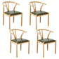 Contemporary Style Chair Dining Armless Side Chair with Metal Legs for Kitchen Army Green 4 Piece Set Clearhalo ' kitchen&dining_furn' 'Dining Chairs' 'Dining Tables & Seating' 'dining_chair' 'furn' 'furn_dining_chair' 'Furniture' 'furniture_dining_chair' 'Kitchen & Dining Furniture' 'kitchen' 4589464