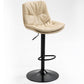 Modern Style Metal Bar Stools with Swivel and Adjustable Height Living Room Bar Stools Khaki Black 1 Piece Clearhalo 'Bar Furniture' 'Bar Stools' 'bar_stools' 'furn' 'furn_bar_stools' 'furniture_bar_stools' 'Kitchen & Dining Furniture' 'kitchen&dining_furn' 'kitchen' 'kitchen_furn' Furniture' 4589509