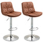Modern Style Metal Bar Stools with Swivel and Adjustable Height Living Room Bar Stools Coffee Chrome 2 Piece Set Clearhalo 'Bar Furniture' 'Bar Stools' 'bar_stools' 'furn' 'furn_bar_stools' 'furniture_bar_stools' 'Kitchen & Dining Furniture' 'kitchen&dining_furn' 'kitchen' 'kitchen_furn' Furniture' 4589513