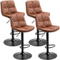 Modern Style Metal Bar Stools with Swivel and Adjustable Height Living Room Bar Stools Coffee Black 4 Piece Set Clearhalo 'Bar Furniture' 'Bar Stools' 'bar_stools' 'furn' 'furn_bar_stools' 'furniture_bar_stools' 'Kitchen & Dining Furniture' 'kitchen&dining_furn' 'kitchen' 'kitchen_furn' Furniture' 4589514