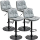 Modern Style Metal Bar Stools with Swivel and Adjustable Height Living Room Bar Stools Silver Gray Black 4 Piece Set Clearhalo 'Bar Furniture' 'Bar Stools' 'bar_stools' 'furn' 'furn_bar_stools' 'furniture_bar_stools' 'Kitchen & Dining Furniture' 'kitchen&dining_furn' 'kitchen' 'kitchen_furn' Furniture' 4589520