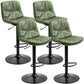Modern Style Metal Bar Stools with Swivel and Adjustable Height Living Room Bar Stools Green Black 4 Piece Set Clearhalo 'Bar Furniture' 'Bar Stools' 'bar_stools' 'furn' 'furn_bar_stools' 'furniture_bar_stools' 'Kitchen & Dining Furniture' 'kitchen&dining_furn' 'kitchen' 'kitchen_furn' Furniture' 4589526