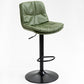 Modern Style Metal Bar Stools with Swivel and Adjustable Height Living Room Bar Stools Green Black 1 Piece Clearhalo 'Bar Furniture' 'Bar Stools' 'bar_stools' 'furn' 'furn_bar_stools' 'furniture_bar_stools' 'Kitchen & Dining Furniture' 'kitchen&dining_furn' 'kitchen' 'kitchen_furn' Furniture' 4589527