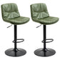 Modern Style Metal Bar Stools with Swivel and Adjustable Height Living Room Bar Stools Green Black 2 Piece Set Clearhalo 'Bar Furniture' 'Bar Stools' 'bar_stools' 'furn' 'furn_bar_stools' 'furniture_bar_stools' 'Kitchen & Dining Furniture' 'kitchen&dining_furn' 'kitchen' 'kitchen_furn' Furniture' 4589528