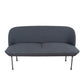 30.71" H Linen Armless Contemporary Sofa with Tight Back for Apartment Dark Gray Clearhalo 'furn' 'furn_sofas' 'Furniture' 'furniture_sofas' 'kitchen' 'kitchen_sofas' 'Living Room Furniture' 'Sofa' 'sofas' 4591687
