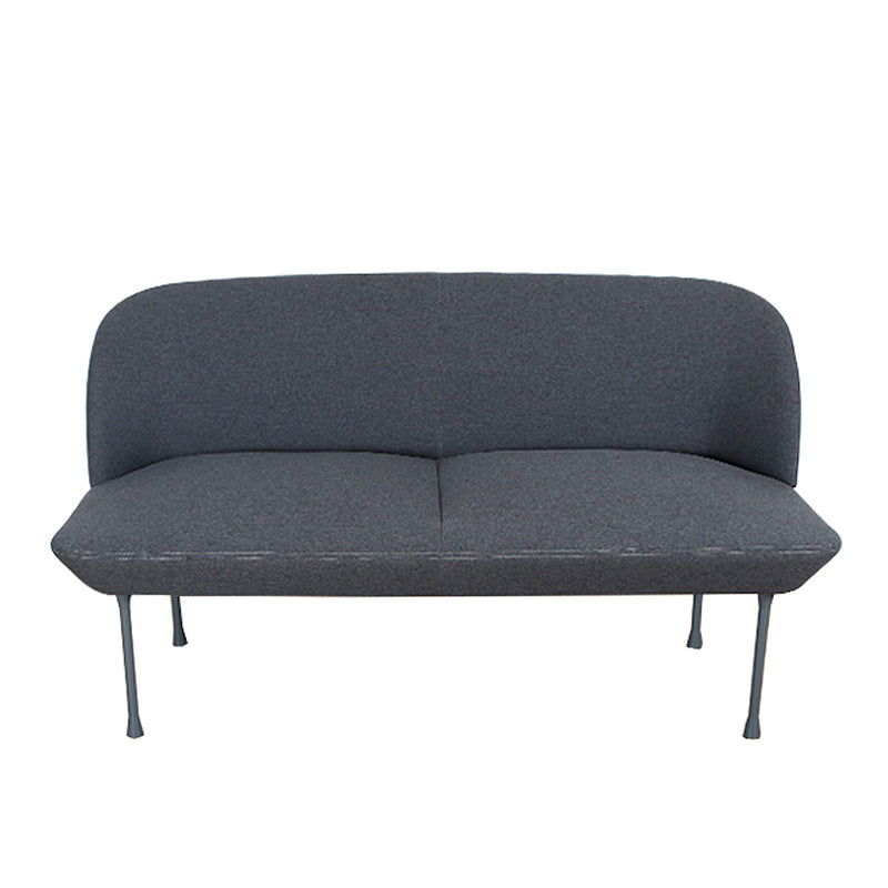 30.71" H Linen Armless Contemporary Sofa with Tight Back for Apartment Dark Gray Clearhalo 'furn' 'furn_sofas' 'Furniture' 'furniture_sofas' 'kitchen' 'kitchen_sofas' 'Living Room Furniture' 'Sofa' 'sofas' 4591687