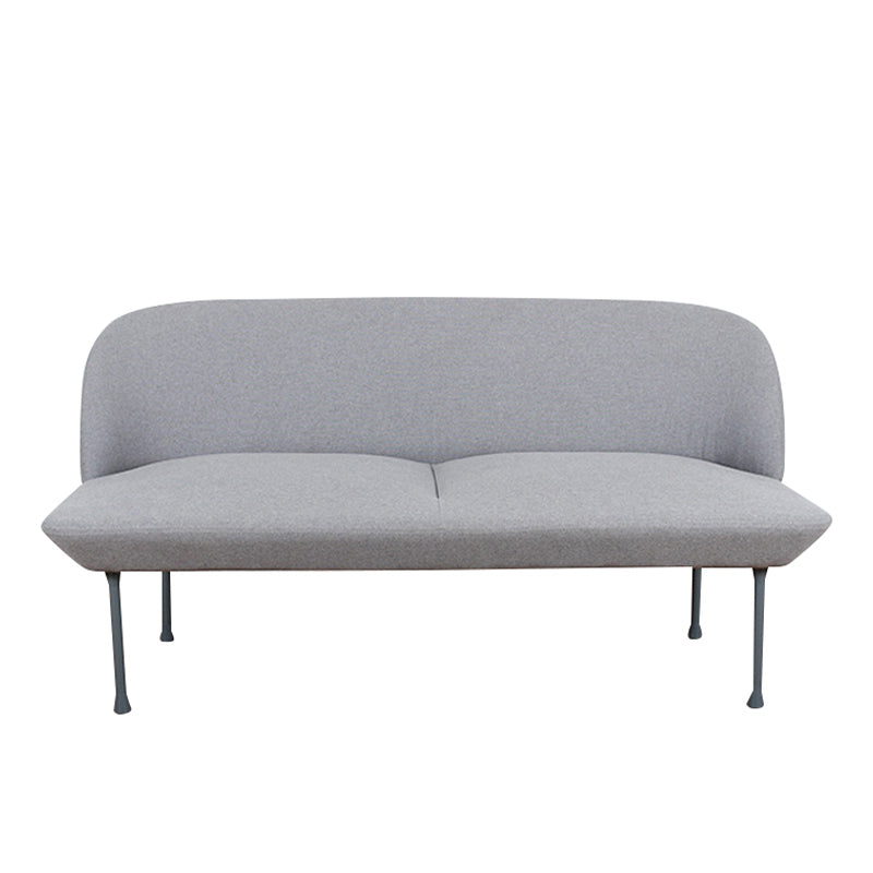 30.71" H Linen Armless Contemporary Sofa with Tight Back for Apartment Light Gray Clearhalo 'furn' 'furn_sofas' 'Furniture' 'furniture_sofas' 'kitchen' 'kitchen_sofas' 'Living Room Furniture' 'Sofa' 'sofas' 4591688