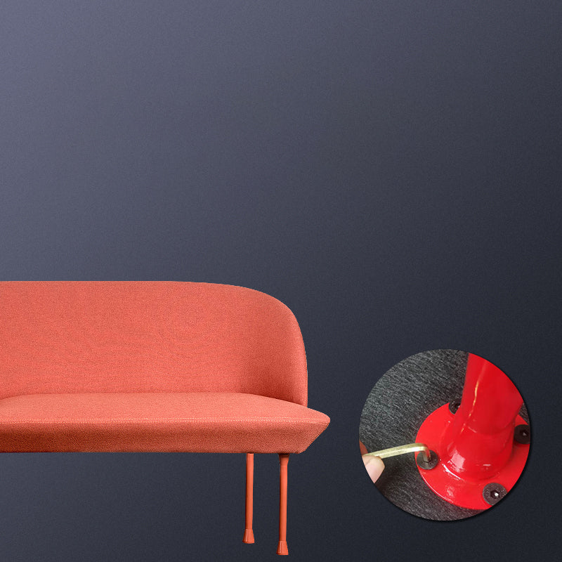 30.71" H Linen Armless Contemporary Sofa with Tight Back for Apartment Clearhalo 'furn' 'furn_sofas' 'Furniture' 'furniture_sofas' 'kitchen' 'kitchen_sofas' 'Living Room Furniture' 'Sofa' 'sofas' 4591692