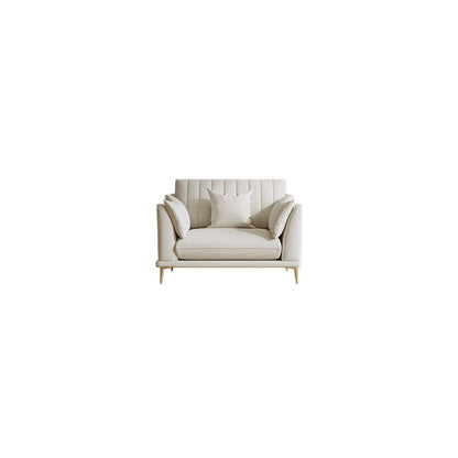 Modern Style Solid Wood Base Namib & White Leather Rectangular Sofa 47''L x36"W x 35"H Clearhalo 'furn' 'furn_sofas' 'Furniture' 'furniture_sofas' 'kitchen' 'kitchen_sofas' 'Living Room Furniture' 'Sofa' 'sofas' 4591715