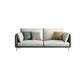 Modern Green and White Fabric Sofa Square Arm Sofa for Living Room 63"L x 35.5"W x 35.5"H Clearhalo 'furn' 'furn_sofas' 'Furniture' 'furniture_sofas' 'kitchen' 'kitchen_sofas' 'Living Room Furniture' 'Sofa' 'sofas' 4591741