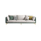 Modern Green and White Fabric Sofa Square Arm Sofa for Living Room 102"L x 35.5"W x 35.5"H Clearhalo 'furn' 'furn_sofas' 'Furniture' 'furniture_sofas' 'kitchen' 'kitchen_sofas' 'Living Room Furniture' 'Sofa' 'sofas' 4591745