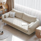 Loose Back Velvet Square Arm Contemporary Sofa with Slipcovered for Apartment 71"L x 31"W x 31"H White Sponge Clearhalo 'furn' 'furn_sofas' 'Furniture' 'furniture_sofas' 'kitchen' 'kitchen_sofas' 'Living Room Furniture' 'Sofa' 'sofas' 4591753