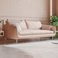 Loose Back Velvet Square Arm Contemporary Sofa with Slipcovered for Apartment Pink Clearhalo 'furn' 'furn_sofas' 'Furniture' 'furniture_sofas' 'kitchen' 'kitchen_sofas' 'Living Room Furniture' 'Sofa' 'sofas' 4591754