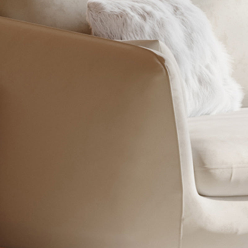 Loose Back Velvet Square Arm Contemporary Sofa with Slipcovered for Apartment Clearhalo 'furn' 'furn_sofas' 'Furniture' 'furniture_sofas' 'kitchen' 'kitchen_sofas' 'Living Room Furniture' 'Sofa' 'sofas' 4591760