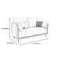 27.55" W Genuine Leather Modern Square Arm Sofa for Restaurant Clearhalo 'furn' 'furn_sofas' 'Furniture' 'furniture_sofas' 'kitchen' 'kitchen_sofas' 'Living Room Furniture' 'Sofa' 'sofas' 4591798