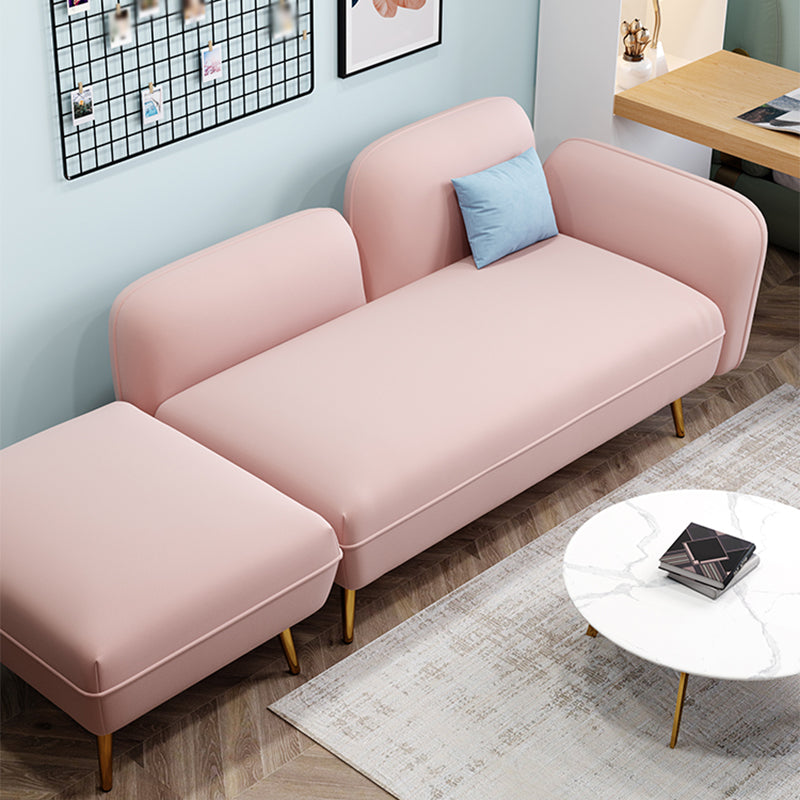 Hair Pin Legs Tight Back Square Arm Transitional Modern Loveseat for Apartment Clearhalo 'furn' 'furn_sofas' 'Furniture' 'furniture_sofas' 'kitchen' 'kitchen_sofas' 'Living Room Furniture' 'Sofa' 'sofas' 4591803