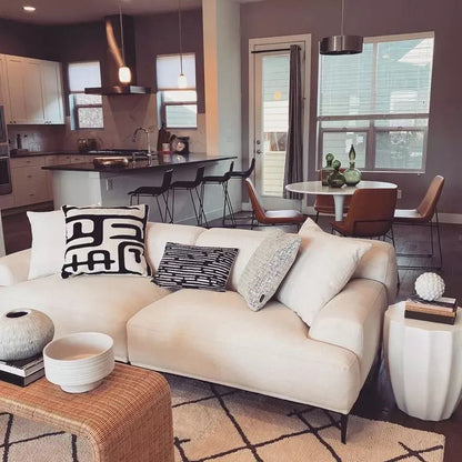 Tight Back Recessed Arm Sofa with Down Fill Cushions for Apartment and Living Room Linen Clearhalo 'furn' 'furn_sofas' 'Furniture' 'furniture_sofas' 'kitchen' 'kitchen_sofas' 'Living Room Furniture' 'Sofa' 'sofas' 4591816