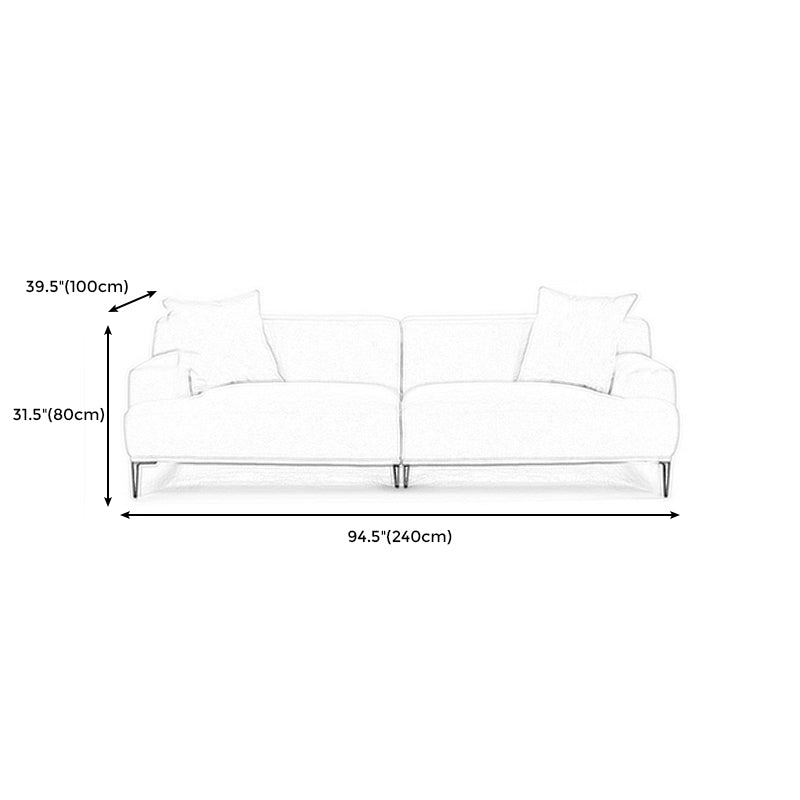 Tight Back Recessed Arm Sofa with Down Fill Cushions for Apartment and Living Room Clearhalo 'furn' 'furn_sofas' 'Furniture' 'furniture_sofas' 'kitchen' 'kitchen_sofas' 'Living Room Furniture' 'Sofa' 'sofas' 4591828