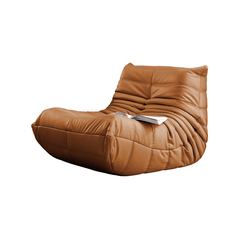 Ultra-Modern Sofa 27.6"High Tuxedo Arm Tight Back Single Cushion Seat Sofa Brown Clearhalo 'furn' 'furn_sofas' 'Furniture' 'furniture_sofas' 'kitchen' 'kitchen_sofas' 'Living Room Furniture' 'Sofa' 'sofas' 4591833