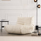 Ultra-Modern Sofa 27.6"High Tuxedo Arm Tight Back Single Cushion Seat Sofa Off-White Genuine Leather Clearhalo 'furn' 'furn_sofas' 'Furniture' 'furniture_sofas' 'kitchen' 'kitchen_sofas' 'Living Room Furniture' 'Sofa' 'sofas' 4591837